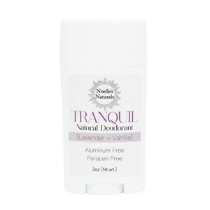 Tranquil Organic Deodorant Lavender Vanilla Aluminum Free non-GMO No Parabens Non-toxic All Natural Ingredients image 5