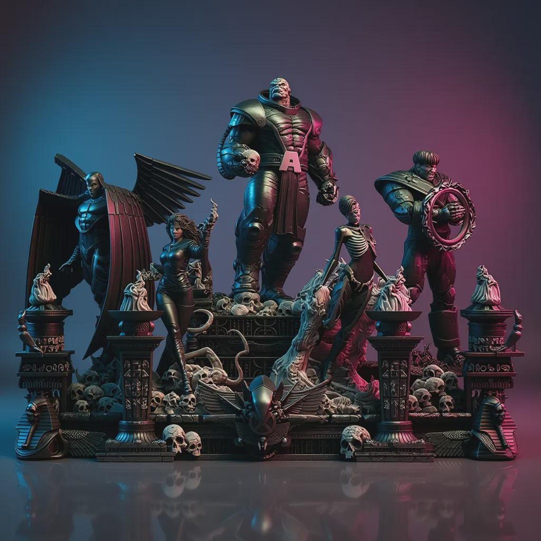 Apocalypse Diorama - Marvel STL 3D Print File - Etsy