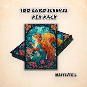 stained glass card sleeves Arcane Fortress: Stained Glass: Blossom Grace Sleeves 100ct main image 0