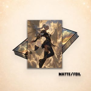 fire angel card sleeves Nation Paramint Compatible with Kinfire Chronicles Mtg Card Sleeves,guardian Angel Card