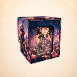 Wizard MTG Deck Box, Cute Vivi Fantasy Card Storage Case for 100+ Sleeved Cards, Commander Player Gift