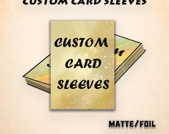 Individuell gestaltete MTG-Kartenhüllen – Geschenkidee mit individuellem Design für Spieler, Schutzhülle für TCG-Kartendecks