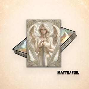mtg angel card sleeves Oath of Blood Red Angel Standard Deck Protector Sleeves (65ct) for  Dragoborne