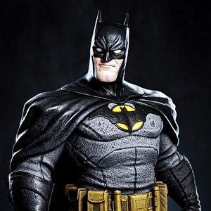 Midnight Vigilante Knight | Shadow Bat Sentinel STL | Urban Justice 3D-utskriftsfigur | Dark Alley Protector-staty | Noir Guardian 3D