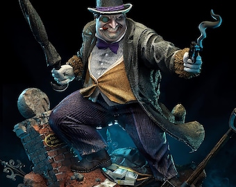 Sinister Tuxedo Crime Baron STL Figurine | Aristocratic Bird Lord 3D Print Figurine | Dark Villain Boss | Action Stl File