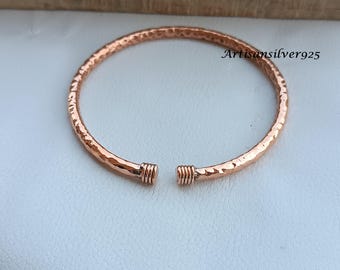 Fred Harvey Era Copper Thunderbird Cuff Bracelet Navajo Arrows