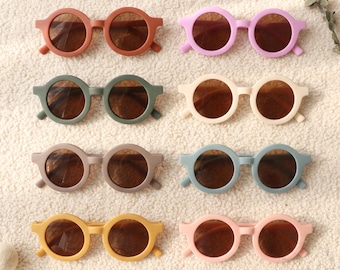 Retro Runde Baby Sonnenbrille, Baby-Geschenk, Kinder Sonnenbrille, Neugeborenen Foto Requisite, Unisex Kinderbrille
