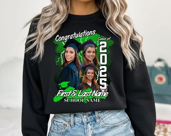 Custom Graduation Photo Shirt Class of 2026 | Personalized Senior Shirt with Name | Graduation Sweatshirt Gift
