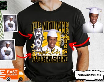 Personalized Graduation Shirt Class of 2026 | Custom Photo Grad Sweatshirt | Senior Graduation Gift | Student Name Shirt