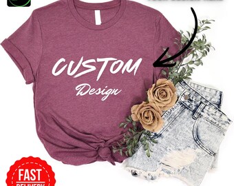 Custom Bella Canvas T Shirt | Custom Logo Shirts | Custom Design Shirt | Unisex Custom shirts