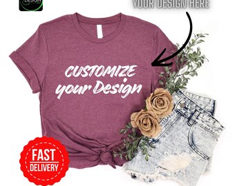 Custom Bella Canvas T-Shirt | Personalized Logo Shirt | Business Branding Tee | Custom Text Shirt | Premium Unisex T Shirt