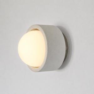 Handmade Cast Stone Wall Light UK | Artisan Stone Sconce | Wabi-Sabi Decor