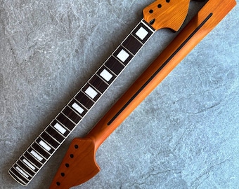 Strat Roasted Rosewood Neck 70s Large Headstock with Pearl Inlays - 22 Fret