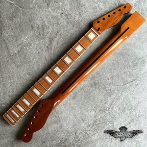 T-Style Roasted Replacement Neck – Maple 21 Fretboard, Pearl Block Inlays Binding