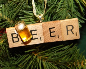 Beer Scrabble Ornament 7469