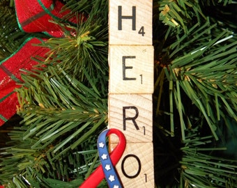 Hero Scrabble Ornament