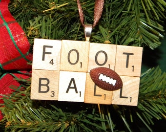 Football Scrabble Ornament 7404