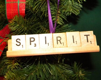 Spirit Scrabble Ornament on Rack 7475