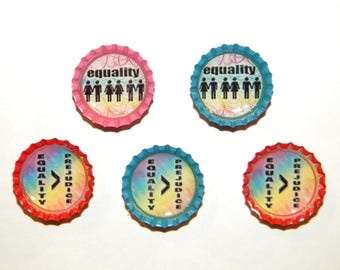 LGBT Equality Bottlecap Magnet