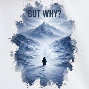 Lámina artística "Pero por qué pingüino", cita divertida sobre animales (descarga digital)