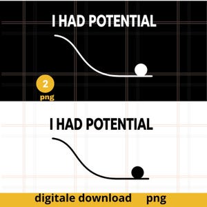 Imagem PNG "Eu tinha potencial" da Dra. Grace, arquivo digital imprimível "Eu tinha potencial", imagem PNG de mão de jazz, design engraçado e sarcástico para camiseta.