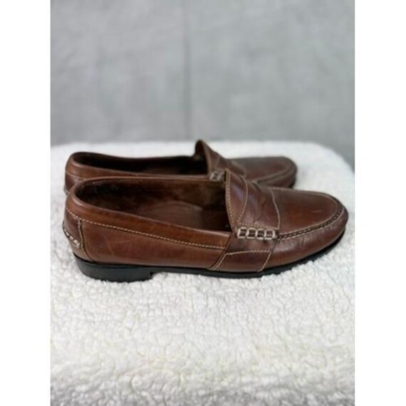 Cole Haan Penny Loafers Mens Size 10 W Brown Leather Slip On Casual Dress Shoes Cole Haan 27485 Penny Loafers Men main image 3