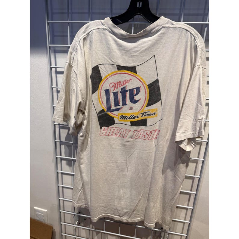 Vintage 1999 Larry Dixon NHRA Top Tanktop Miller Lite XL All Sport Bild 2