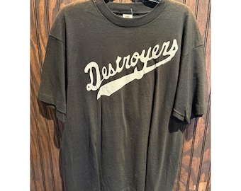 Maglietta vintage del tour Destroyers Boogie People di George Thorogood del 1991, taglia XL, nera, anni '90.