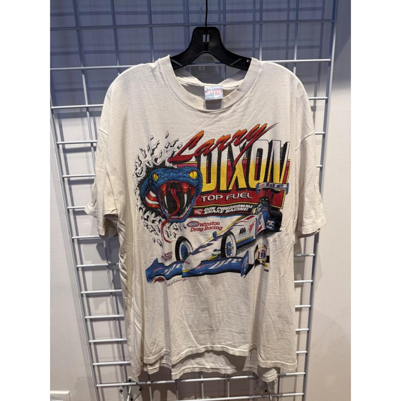 Vintage 1999 Larry Dixon NHRA Top Tanktop Miller Lite XL All Sport Bild 1