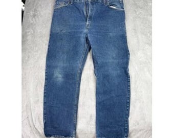 Levi's 505 Regular Fit Straight Leg Jeans Blue W44 L30
