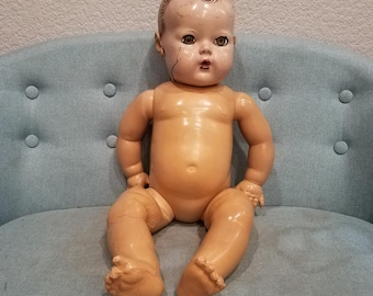 1940s Eff An Bee by Dee drink and wet large hard rubber doll