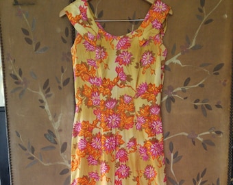 70s maxi flowered Hawaiian dress by Liberty House