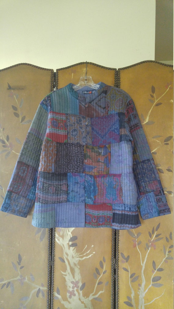 90s Phool patchwork Indian quilt jacket