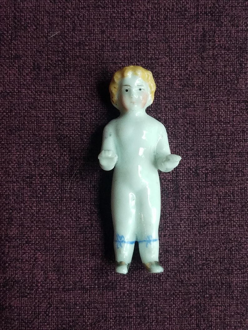 Antique Victorian rare frozen Charlotte, glazed porcelain/ China in wonderful condition bild 2