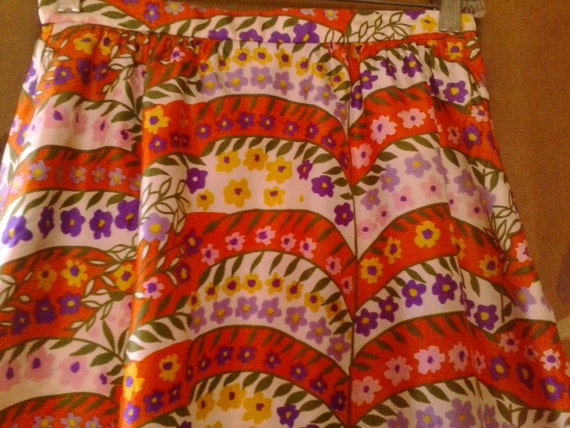 70s psychedelic flower power maxi skirt by Nelly … - image 3