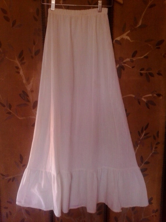 70s J C Penney cheesecloth maxi skirt