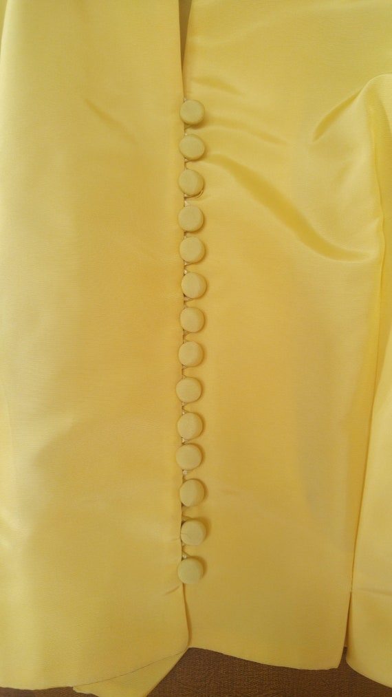 20's yellow sateen crop jacket - image 3