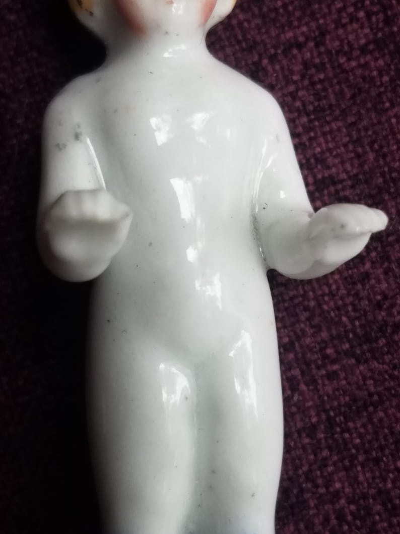Antique Victorian rare frozen Charlotte, glazed porcelain/ China in wonderful condition bild 7