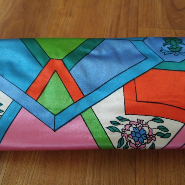 Reserved.60s retro cosmetic / jewelry  travel roll up bag by Celebrity Inc, NY