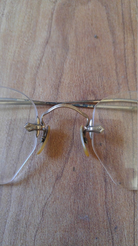 30s hexagonal ful vue gold filled spectacles - image 3