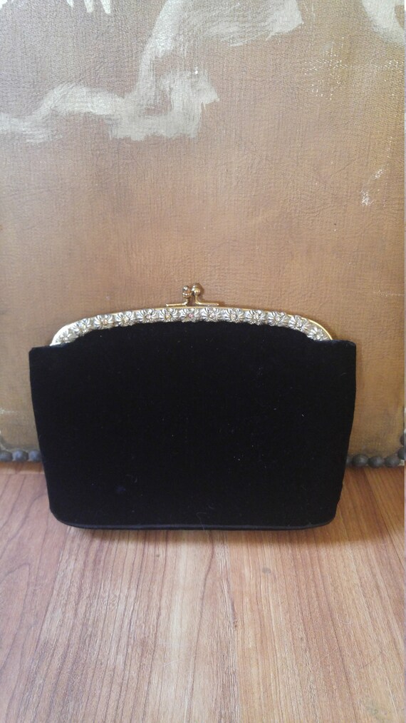 black velvet clutch