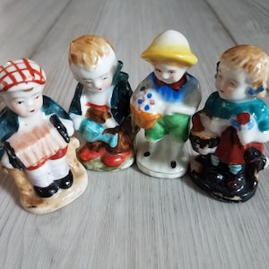 50s ceramic figurines set made in occupied Japan