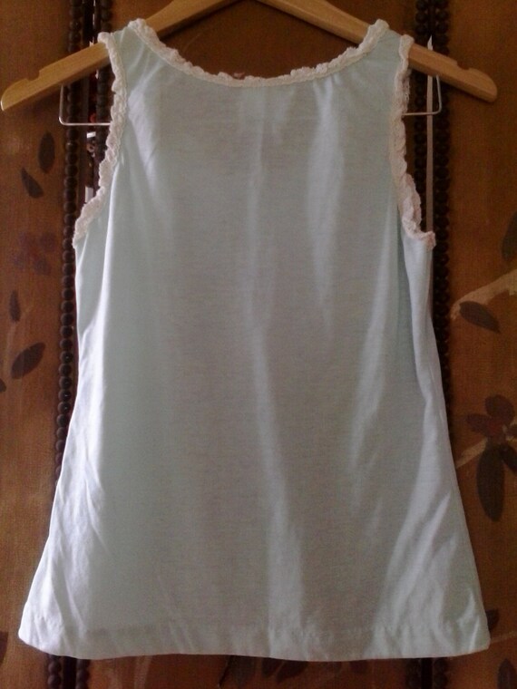 80s Neiman Marcus turquoise and cream lace pantie… - image 5