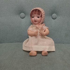 Antique 1920s Morimura brothers bisque head baby doll