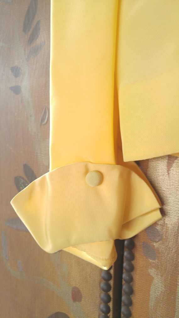 20's yellow sateen crop jacket - image 2