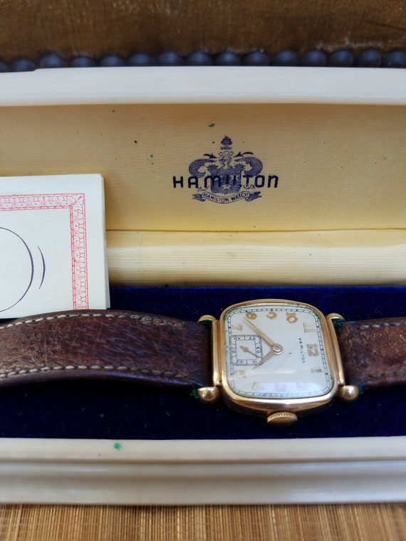 Hamilton 10k gold filled watch sale