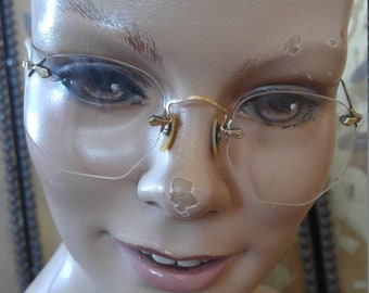 30s hexagonal ful vue gold filled spectacles
