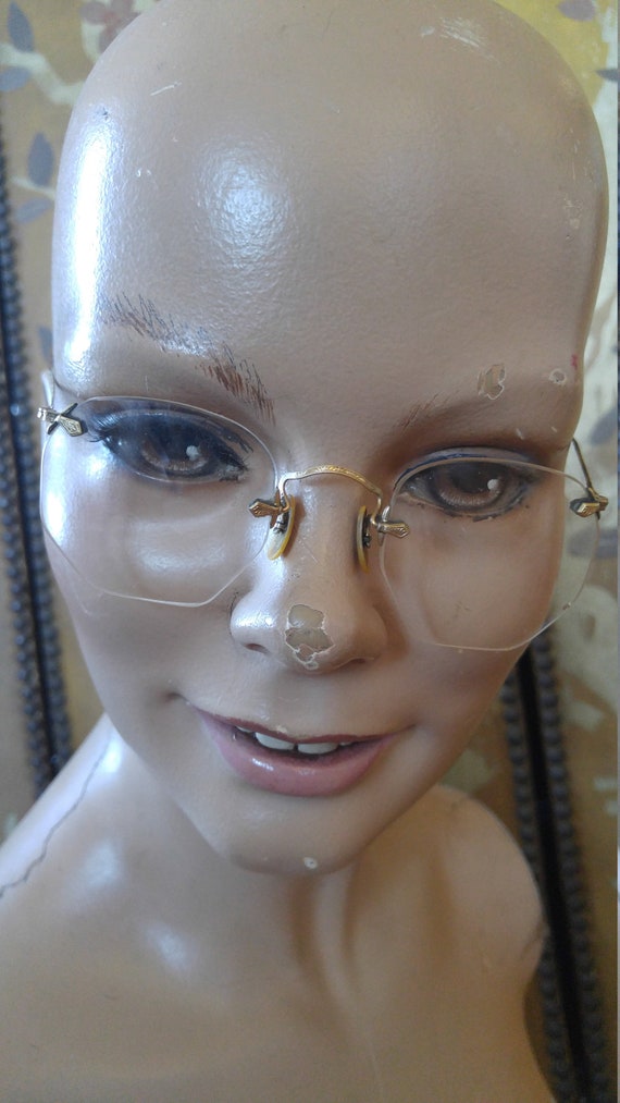 30s hexagonal ful vue gold filled spectacles - image 1