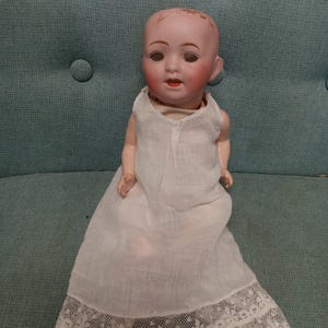 Antique Nippon bisque head Morimura brothers little doll with open dome