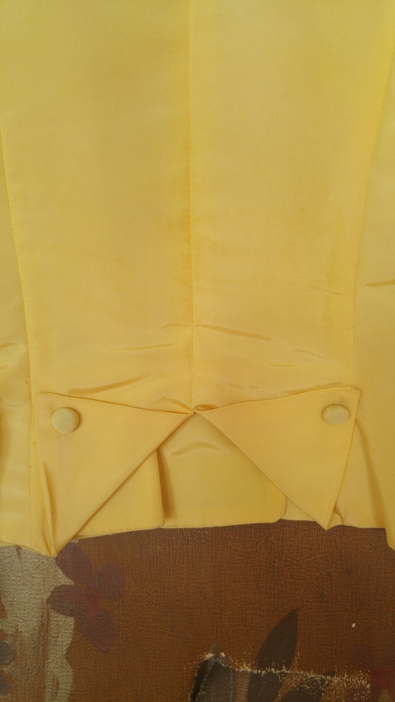 20's yellow sateen crop jacket - image 7